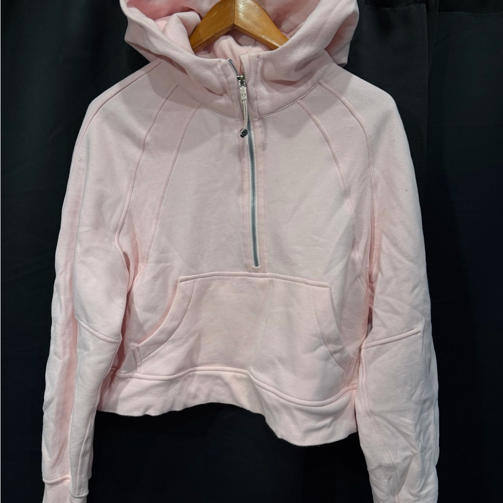 Lululemon Athletica Light Pink Half-Zip Hoodie